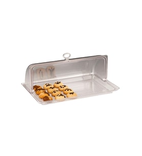 Zcp-267 Rolltop Polikarbon Kapaklı Fanus Takımı 43,5x29x17 Cm