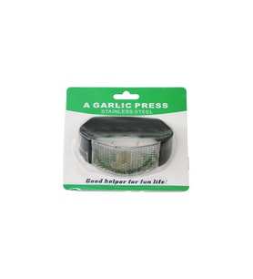 GARLIC PRESS  METAL ZIRH MODELİ SARIMSAK EZİCİ  PLASTİK TUTAMAÇLI (5343)