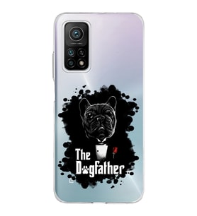 Xiaomi Mi 10 T Pro Uyumlu Kapak Dog Father Tasarımlı Şeffaf Silikon Kılıf