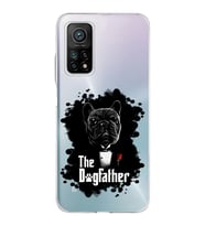 Xiaomi Mi 10 T Pro Uyumlu Kapak Dog Father Tasarımlı Şeffaf Silikon Kılıf