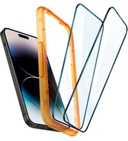 iPhone 14 Pro ile Uyumlu Ekran Koruyucu Cam Kolay Kurulum Glas.tR AlignMaster (2 Adet) Black - AGL05216
