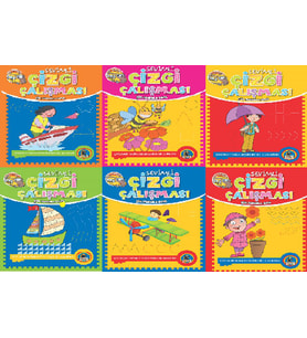 Sevimli Çizgi Çalışması (6 Set)