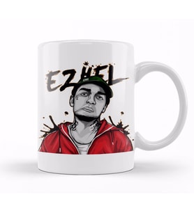 Ezhel İllustrasyon Kupa Bardak Porselen