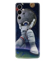 Tecno Pova Neo 2 Kılıf Silikon Desen Özel Seri Astronot ve Dünya 1759