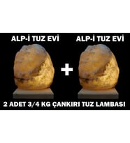 2 ADET ÇANKIRI DOĞAL 3/4 KG TUZ LAMBASI