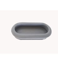 MOBİLYA KULBU GÖMME OVAL GRİ 36MM*80MM 5Lİ