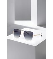 Polo Air UV400 Korumalı Kristal Kare Kadın Güneş Gözlüğü Siyah Gold Renk PLG-2061C1