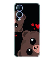 Vivo Y17S Kılıf Silikon Desen Özel Seri Love Animals 1780