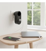 2 USB,1 TYPE-C Girişli 1&amp;apos;li Çocuk Korumalı,Isıya Karşı Dayanıklı 2500Watt Termal Akım Korumalı Priz (5343)