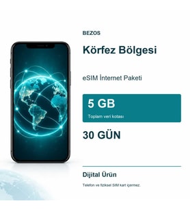 Körfez Bölgesi eSIM İnternet Paketi 5 GB 30 Gün