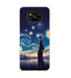 Poco X3 PRO / X3 NFC Uyumlu Killua Tasarımlı Şeffaf Telefon Kılıfı