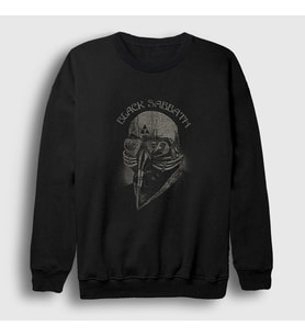 Presmono Unisex Siyah Mask Black Sabbath Sweatshirt 17845tt