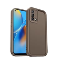 Oppo A74 4g Kılıf Viera Silikon - Kahverengi