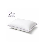 Biyeli Yastık 5'li Paket 50x70 cm 600 gr Silikon Elyaf Dolgulu Lila