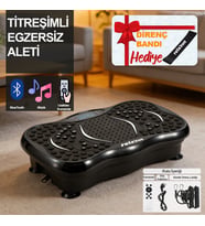 Yüksek Titreşimli Egzersiz Platformu Bluetooth Masaj Aleti Ev Fitness Cihazı Direnç Lastiği Hediye