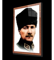 Atatürk Cam Tablo 4 mm Dayanıklı Temperli Cam
