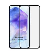 Microsonic Samsung Galaxy A55 Tam Kaplayan Temperli Cam Ekran Koruyucu Siyah