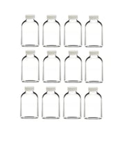 100 ml şeffaf cam mini ginger şişesi, 12 adet, detox şişesi, sızdırmaz kapaklı şişe, süs şişesi, kolonya şişesi, koku şişesi