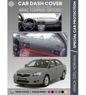 TOYOTA AVENSİS T250 (2003-2008) KAPAKLI Torpido Örtüsü Ön Göğüs Halı Tam Uyum