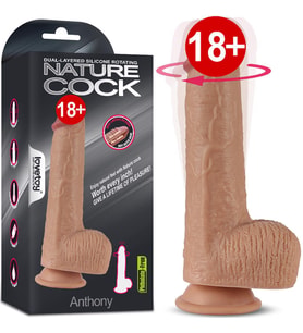 Lovetoy Antony Nature Cock Hareket Özellikli ve Isıtıcılı Vibratör 21.5 cm