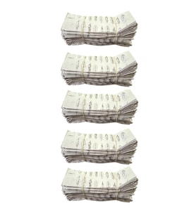 Baskılı Mat Beyaz Baget Dürüm Kese Kağıdı - 8 x 28 Cm. - 2.5 Kg. - Ortalama 600 Ad - Paket