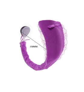 C-String İnvisible Secret Giyilebilir Kumandalı Vibratör Mor