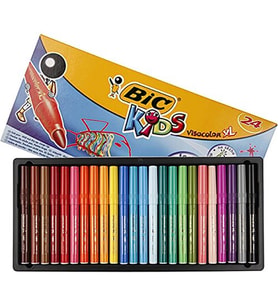 BİC ECOLUTİONS VİSACLOLOR XL YIKANABİLİR JUMBO KEÇELİ KALEM 24 RENK