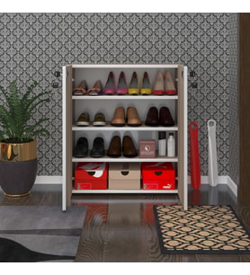 Kenzlife ayakkabılık ayakkabı dolabı kilitli be real crd 080*70*32 kapaklı arkalıklı ofis dolabı (Karışık)