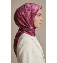 Levidor Kristal Eşarp Gül Degrade Desen Fuşya