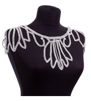 Swarovski Omuz Kolyesi (Gümüş)