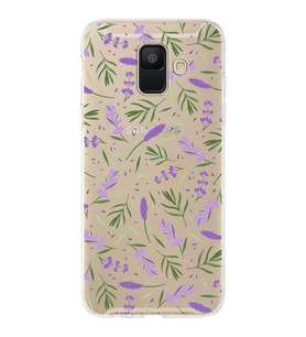 PrintiFy Samsung Galaxy A6 Plus 2018 ile Uyumlu 1mm Slim Fit Water Color 3 Baskılı Şeffaf  Kılıf