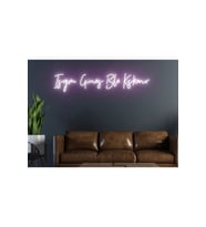 Işığımı Güneş Bile Kıskanır Yazılı Neon Tabela
