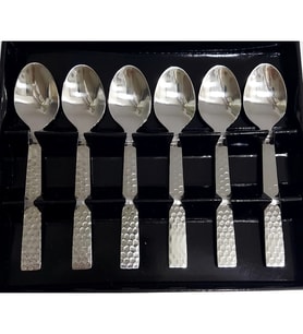 Çay Kaşığı Seti 6 Parça Paslanmaz Çelik 10cm (lekelenmeye ve korozyona dirençli)