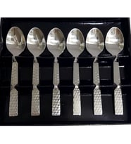 Çay Kaşığı Seti 6 Parça Paslanmaz Çelik 10cm (lekelenmeye ve korozyona dirençli)
