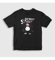 Presmono Unisex Çocuk Siyah Noot Penguin Slipknot T-Shirt 385027tt