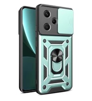 Newface Xiaomi Redmi Note 13 Pro Plus Kılıf Pars Lens Yüzüklü Silikon - Yeşil