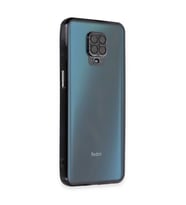 Xiaomi Redmi Note 9 Pro Kılıf Kamera Korumalı Lensli Silikon - Siyah