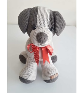 Tarçın Köpek Amigurumi Organik Oyuncak