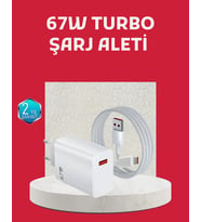 Northcity 67W Turbo Şarj Cihazı - Motorola G30 G50 G60 G82 Uyumlu Hızlı Şarj Adaptörü