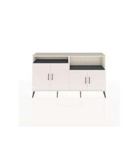 Arges Konsol 4 Raflı 4 Kapaklı 176x30x99 Aytaşı-Aytaşı/Antrasit