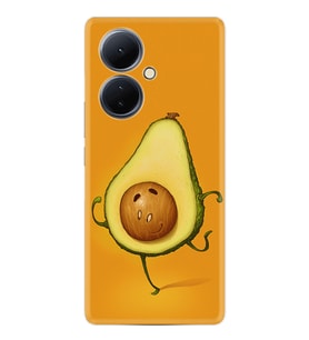 Vivo V29 Lite Kılıf Desenli Silikon Platinium Series Dance Avokado 1878