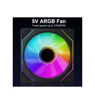 BUBALUS B-4Pro 120 mm ARGB PWM PC Kasa Fanı Siyah – Infinity Mirror & Sessiz Soğutma