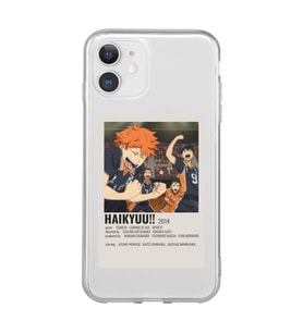 Iphone 11 Uyumlu Haikyuu!! Poster Tasarımlı Şeffaf Telefon Kılıfı