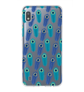 PrintiFy Samsung Galaxy A10 ile Uyumlu 1mm Slim Fit Nazar Boncuğu 4 Baskılı Şeffaf  Kılıf