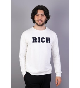 Rich Erkek Baskılı Sweatshirt