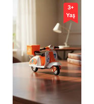 Mini Vespa Scooter Çek Bırak İnce Detay Çok Renkli 3+ Yaş