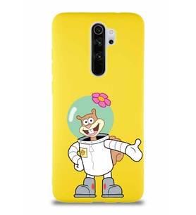 Xiaomi Redmi Note 8 Pro Soft Premier Kapak Sandy Tasarımlı Silikon Kılıf - Sarı (Şeffaf)