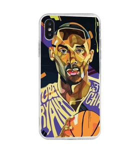 Iphone X ve XS Uyumlu Kobe Bryant Tasarımlı Şeffaf Telefon Kılıfı
