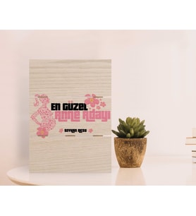 BK Gift Kişiye Özel Anne Adayı Tasarımlı Otantik Masaüstü Ahşap Palet Çerçeve-3 (Beyaz)