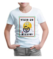 Yılın En Hızlısı Beyaz Çocuk Tshirt